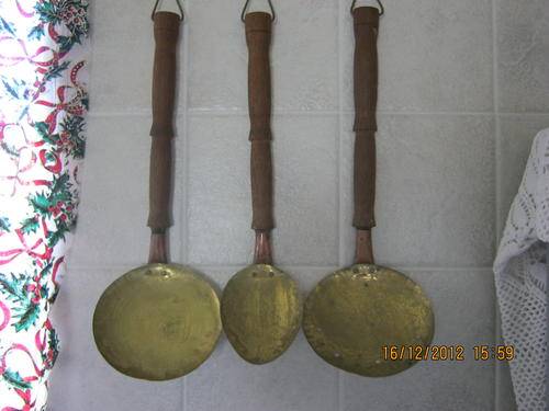 3x 1970's Huge Spoons for display