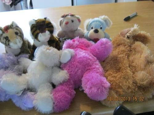 7x Soft toys