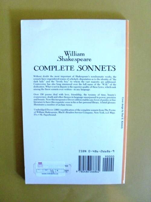 Complete Sonnets, William Shakespeare
