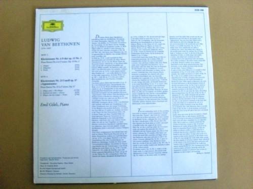 Beethoven, Appassionata op. 57, Sonata no. 2 op. 10,  Emil Gilels, piano