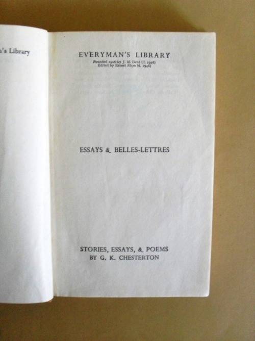 Stories, Letters and Poems, G.K. Chesterton
