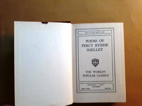 Poems of Percy Bysshe Shelley