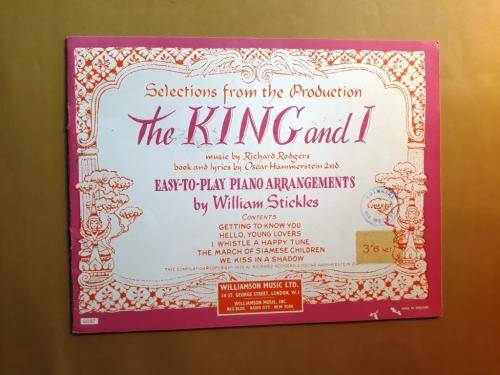 Selections from "The King and I', Rodgers/Hammerstein [arr. for easy piano]
