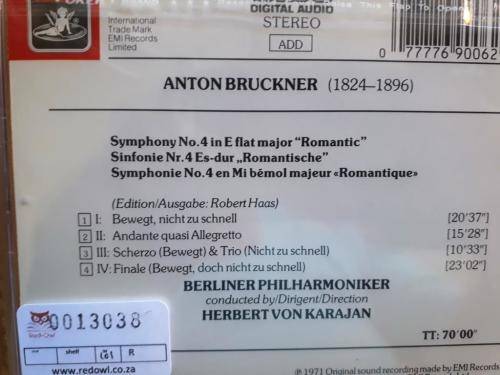 Bruckner - Symphony No. 4 'Romantic'; Berlin Phil./Karajan