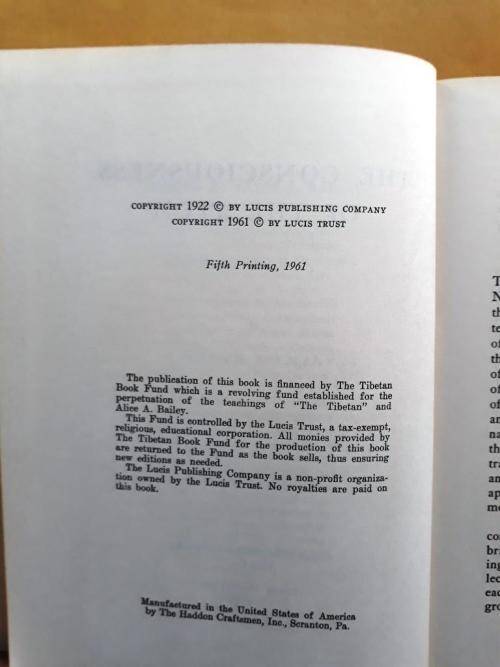 The Consciousness of the Atom, Alice Bailey