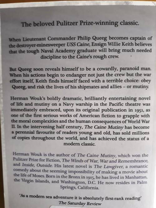 The Caine Mutiny, Herman Wouk