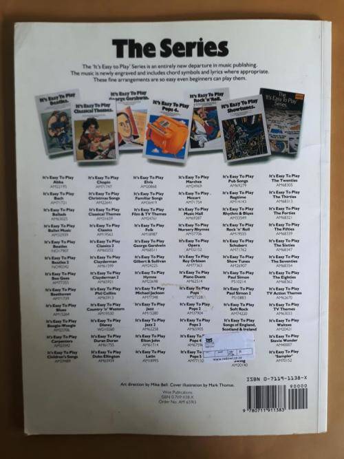 It's Easy to Play Phil Collins [easy arrangements of 15 songs for voice/piano]