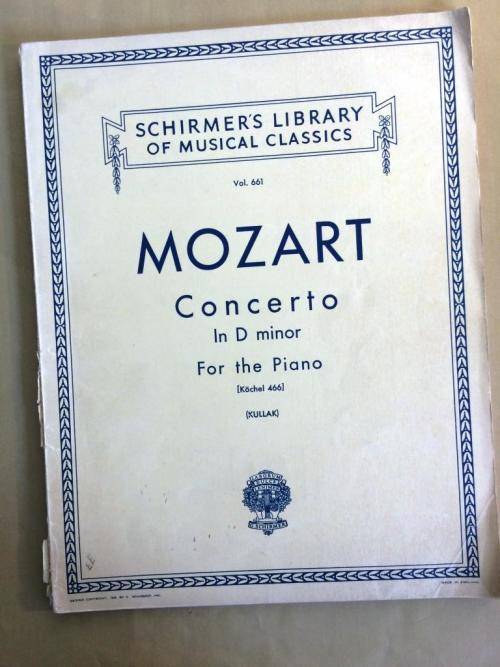 Piano Concerto in D minor K.V. 466, W.A. Mozart (two-piano score)