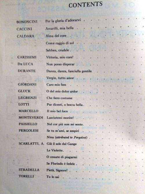 24 Italian Song and Arias of the 17th and 18th Centuries. for Medium Low Voice