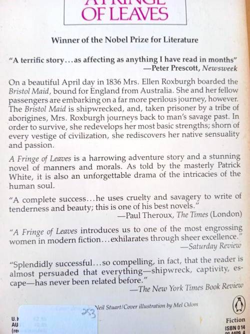 A Fringe of Leaves, Patrick White