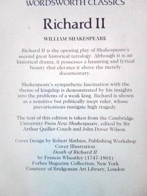 Richard II, William Shakespeare