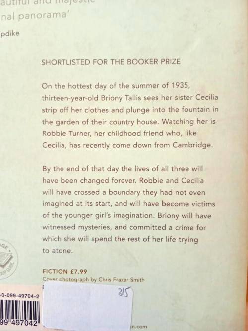 Atonement, Ian McEwan