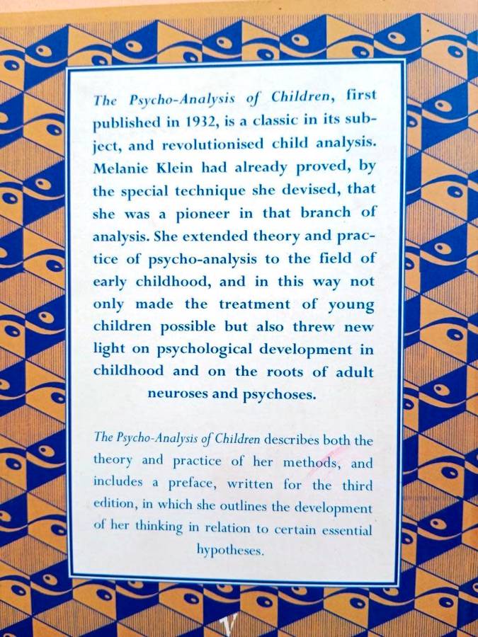 The Psycho-Analysis of Children, Melanie Klein