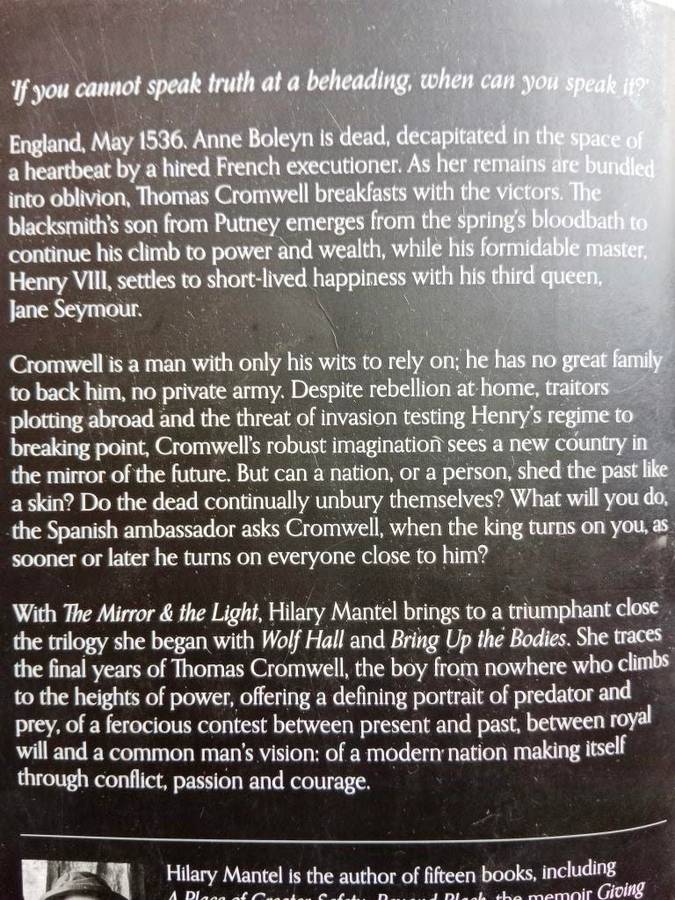 The Mirror and the Light, Hilary Mantel