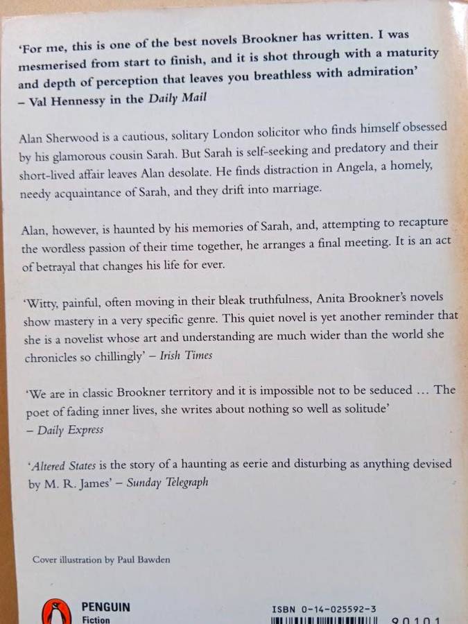 Altered States, Anita Brookner