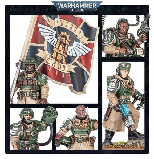 Astra Militarum: Cadian Command Squad- Warhammer 40K