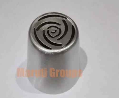 Nozzles / Large Russian cake decorating metal nozzle, X