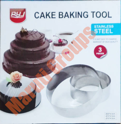 Round Cake Pan Set (cookie cutter) 10cm,15cm,20cm
