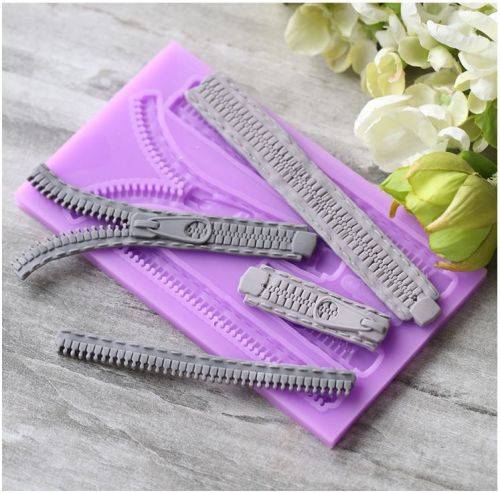 Zip silicone fondant mould