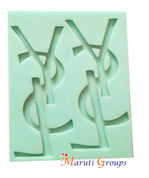 Yves Saint Laurent silicone fondant mould 11.5cm x 9.2cm