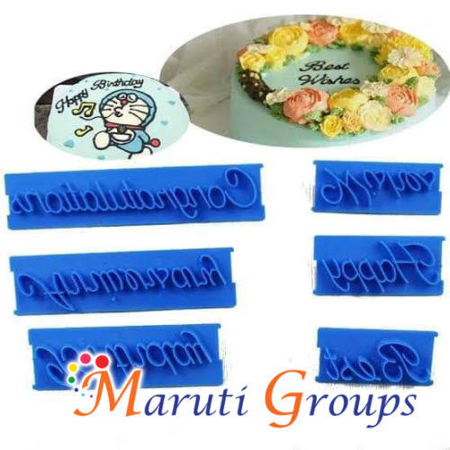 Best Wishes Happy Birthday Anniversary Congratulations Press cookie cutter