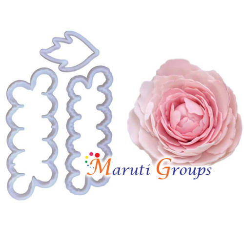 Easiest / Easy Peony cookie cutter