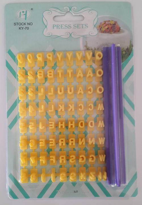Alphabet & numbers letter impress (Make any message letter press set)