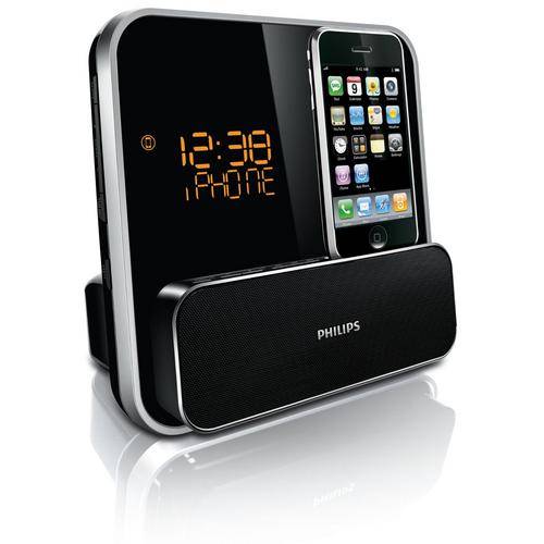 Philips DC315/37 Speaker System for iPod/iPhone with LED Clock Radio