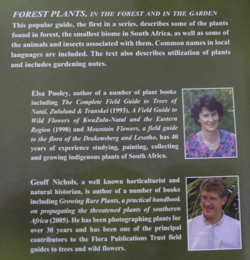 Forrest plants in the forrest and in the garden by Elsa Pooley