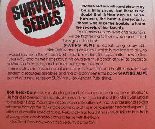 Staying Alive, a Souhern African survival handbook by Ron Reid-Daly
