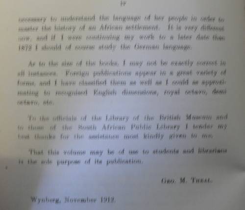 Catalogue of South African books and pamphlets by George McCall Theal