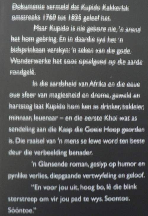 Bidsprinkaan deur Andre P. Brink