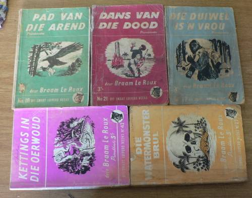 5 x Die Swart Luiperd-reeks deur Braam le Roux(papboekie verkoping)