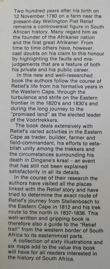 In the steps of Piet Retief by Eily and Jack Gledhill