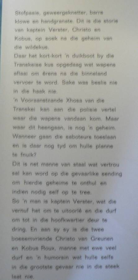 Drietal langs die Wildekus deur B.R. Retief(skaars boekie)