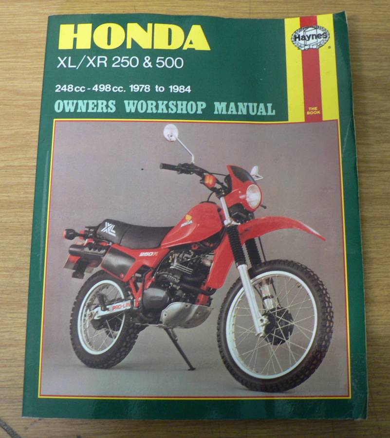 Haynes, workshop manual: XL/XR 250 and 500, 1978-1984