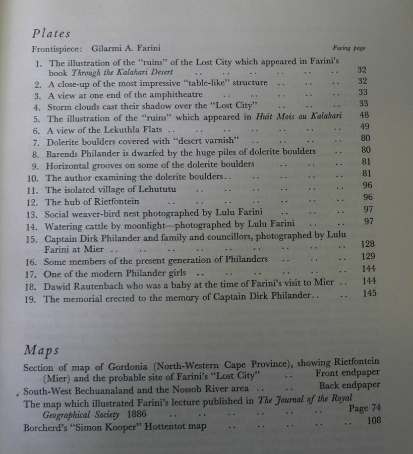 The Kalahari and its lost city by A.J. Clement