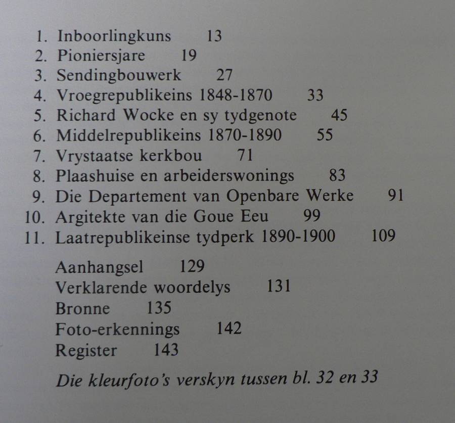 Vrystaatse Erfenis, bouwerk en geboue in die 19de eeu deur Karel Schoeman