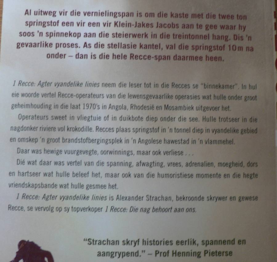 1 RECCE volume 2, agter vyandige linies deur Alexander Strachan