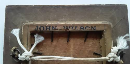 Small Victorian Oil on Board `Caped Man Holding Rooster`. Unsigned. 19 x 17 cm (framed)