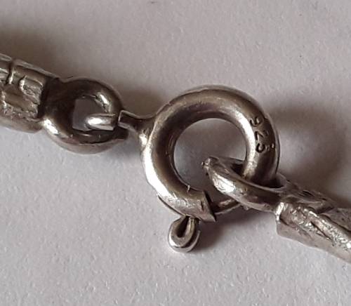 Vintage sterling silver bead bracelet. Stamped: 925