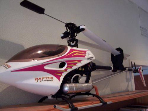 Raptor 50 Nitro V2 full house with electronics (401 Gyro 9254 tail server) OS engine