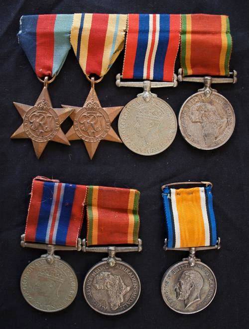 THREE LOTS OF MEDALS - WORLD WAR I & II - IN VERY GOOD CONDITION