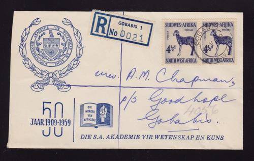 SWA - SPECIAL 50 YEARS - SUID-AFRIKAANSE AKADEMIE VIR WETENSKAP EN KUNS - GOBABIS 29 V 1959