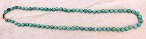 VINTAGE JADE BEADED NECKLACE