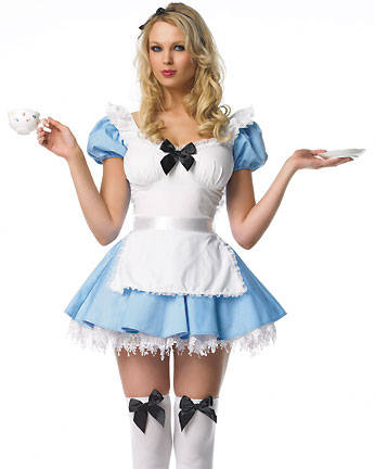 2010 sexy lingerie- cosplay costume-blue alice -free shipping