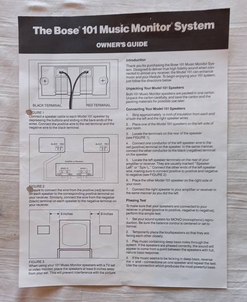 BOSE Speaker System white.