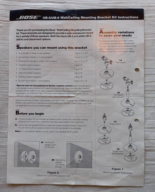 BOSE Speaker System white.