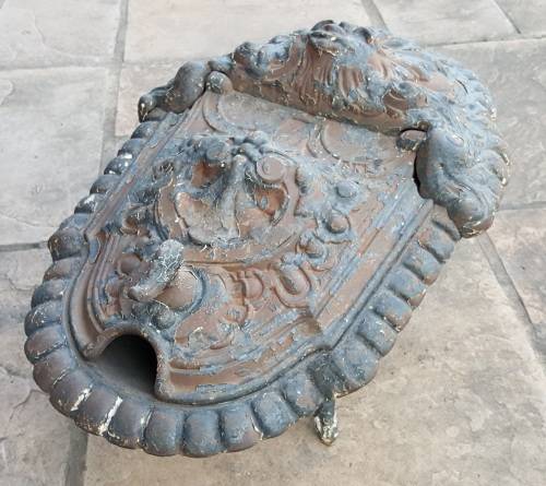 Antique Cast Iron Coal Scuttle, by JBA Godin (1817-1889).