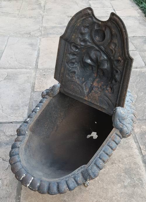 Antique Cast Iron Coal Scuttle, by JBA Godin (1817-1889).